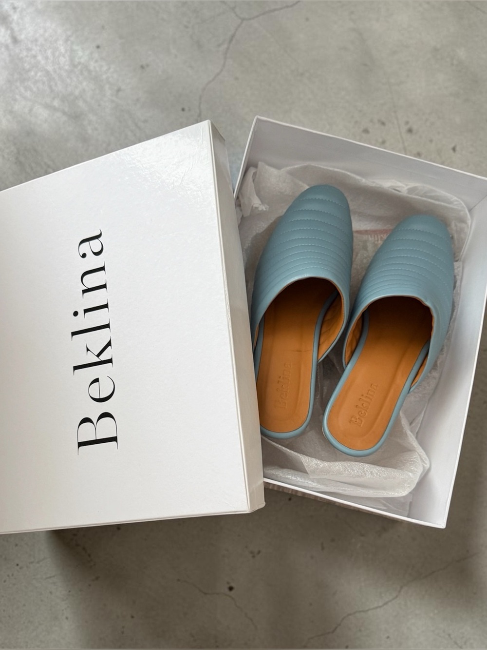 Beklina Ribbed Clog Sky - Picture 2 of 6